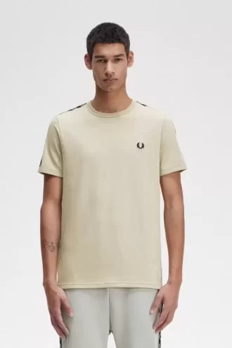 Camiseta Ringer con cinta en contraste para hombre Camiseta Ringer con cinta en contraste para hombre