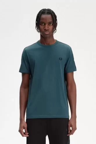 Camiseta Ringer con cinta en contraste para hombre Camiseta Ringer con cinta en contraste para hombre