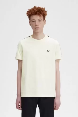 Camiseta Ringer con cinta en contraste para hombre