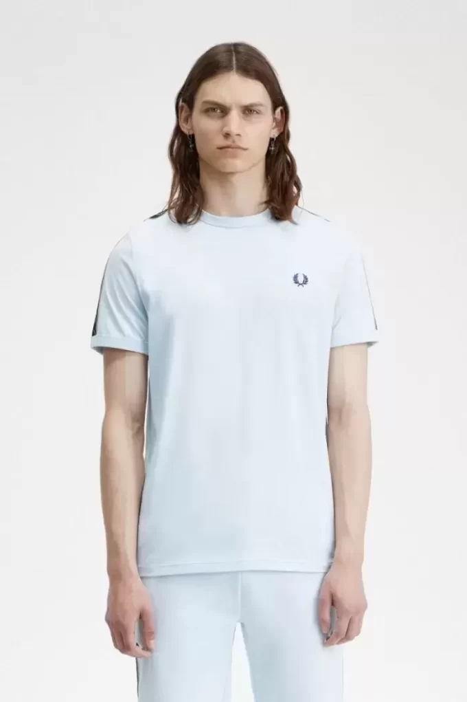 Camiseta Ringer con cinta en contraste para hombre