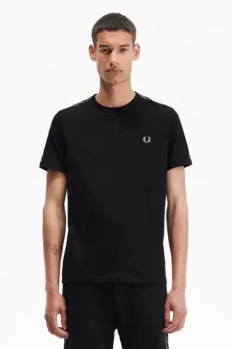 Camiseta Ringer con cinta en contraste para hombre
