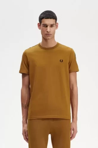Camiseta Ringer con cinta en contraste para hombre