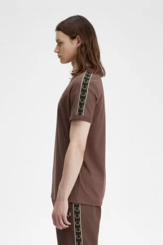 Camiseta Ringer con cinta en contraste para hombre