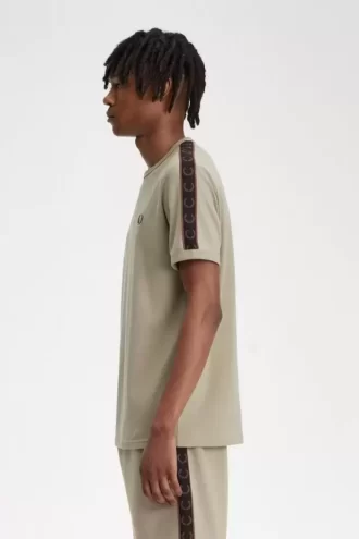 Camiseta Ringer con cinta en contraste para hombre Camiseta Ringer con cinta en contraste para hombre