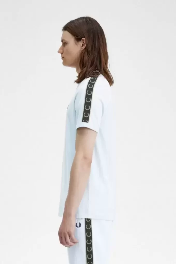 Camiseta Ringer con cinta en contraste para hombre