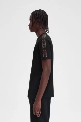 Camiseta Ringer con cinta en contraste para hombre
