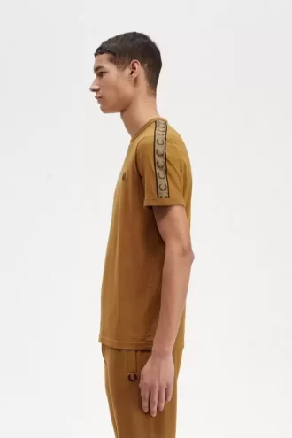 Camiseta Ringer con cinta en contraste para hombre