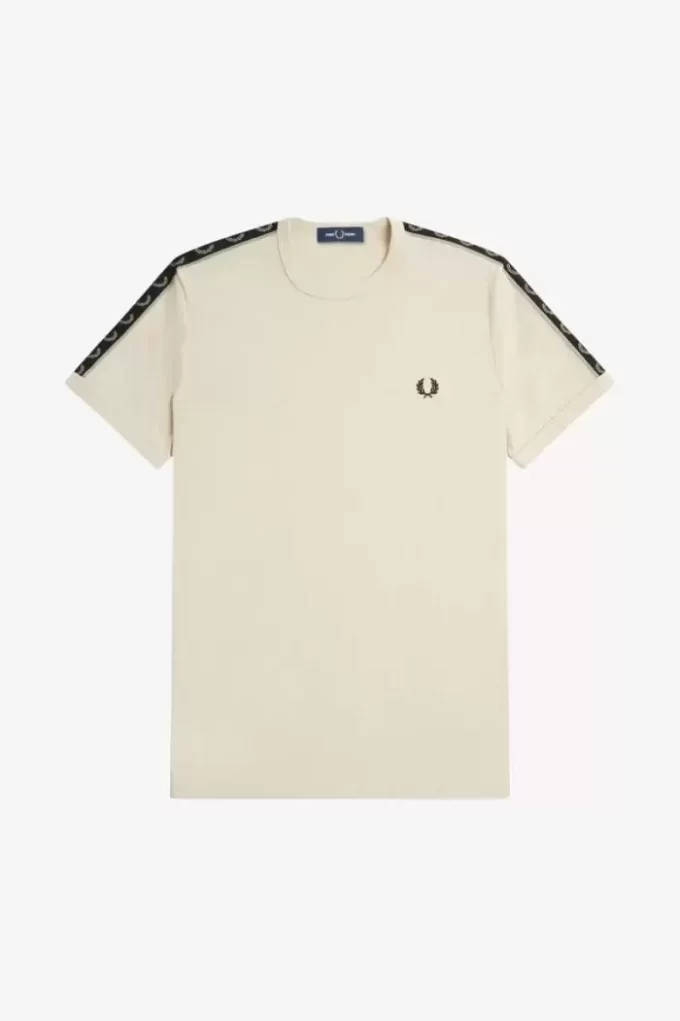 Camiseta Ringer con cinta en contraste para hombre