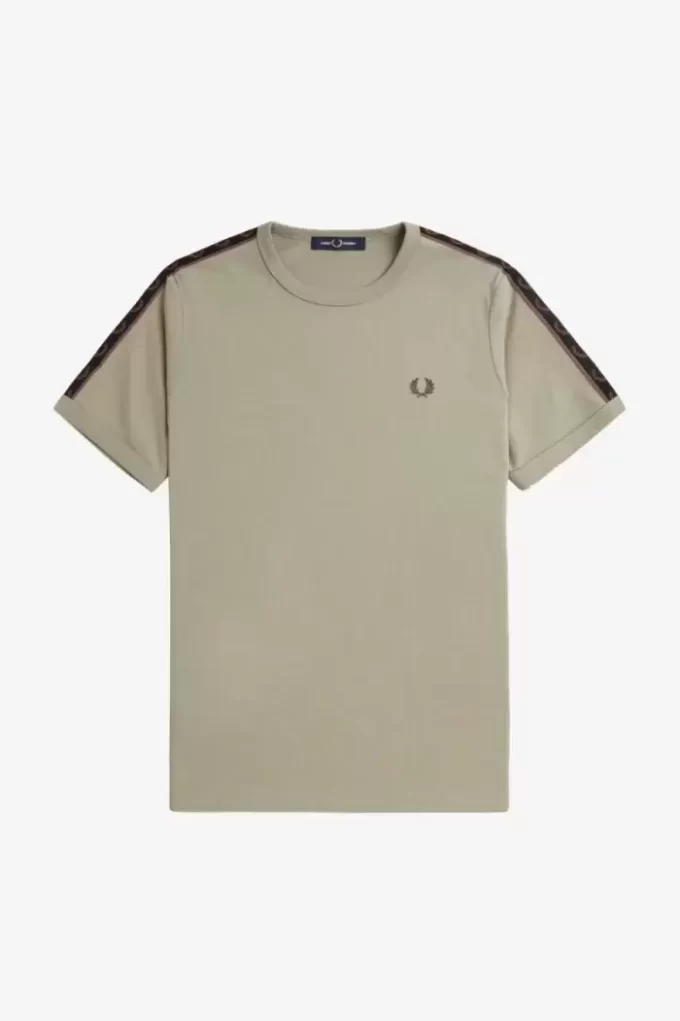 Camiseta Ringer con cinta en contraste para hombre