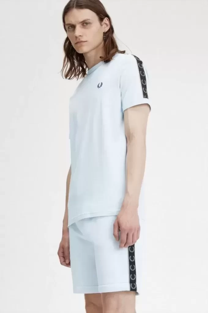 Camiseta Ringer con cinta en contraste para hombre
