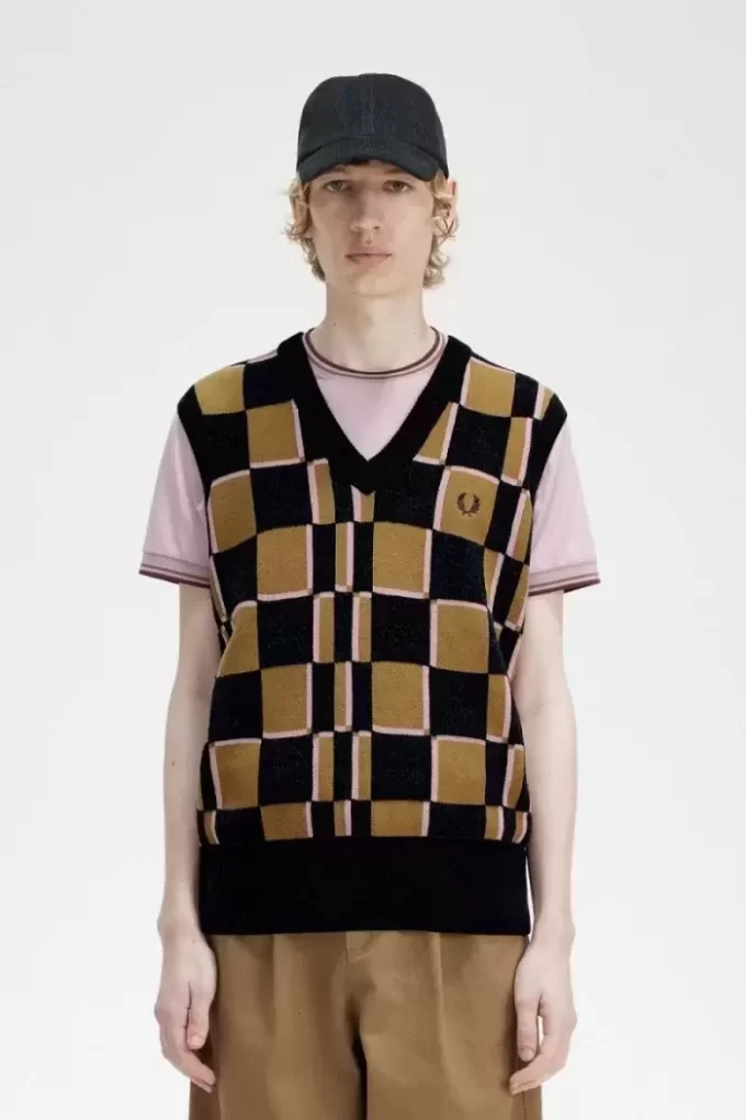 Camiseta sin mangas con diseño de cuadros Glitch para hombre Camiseta sin mangas con diseño de cuadros Glitch para hombre