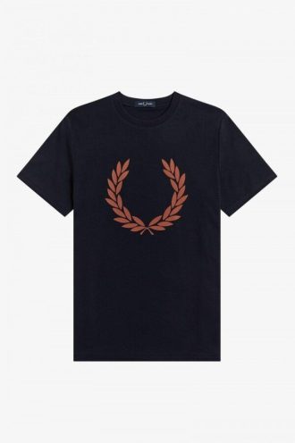 Camisetas con corona de laurel flocada