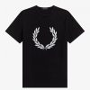 Camisetas con corona de laurel flocada