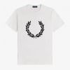 Camisetas con corona de laurel flocada