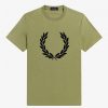 Camisetas con corona de laurel flocada