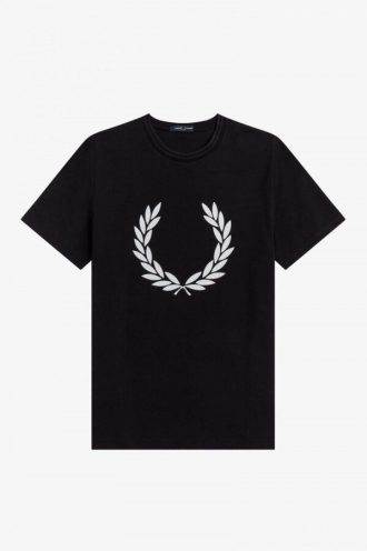 Camisetas con corona de laurel flocada