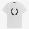 Camisetas con corona de laurel flocada