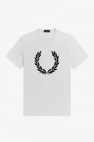 Camisetas con corona de laurel flocada