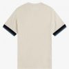 Camisetas de piqué con puños a rayas