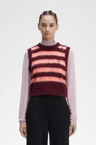Camisetas de punto a rayas para mujer Camisetas de punto a rayas para mujer