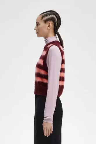 Camisetas de punto a rayas para mujer Camisetas de punto a rayas para mujer