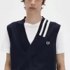 Camisetas de punto con cuello en V y ribete para hombre Camisetas de punto con cuello en V y ribete para hombre