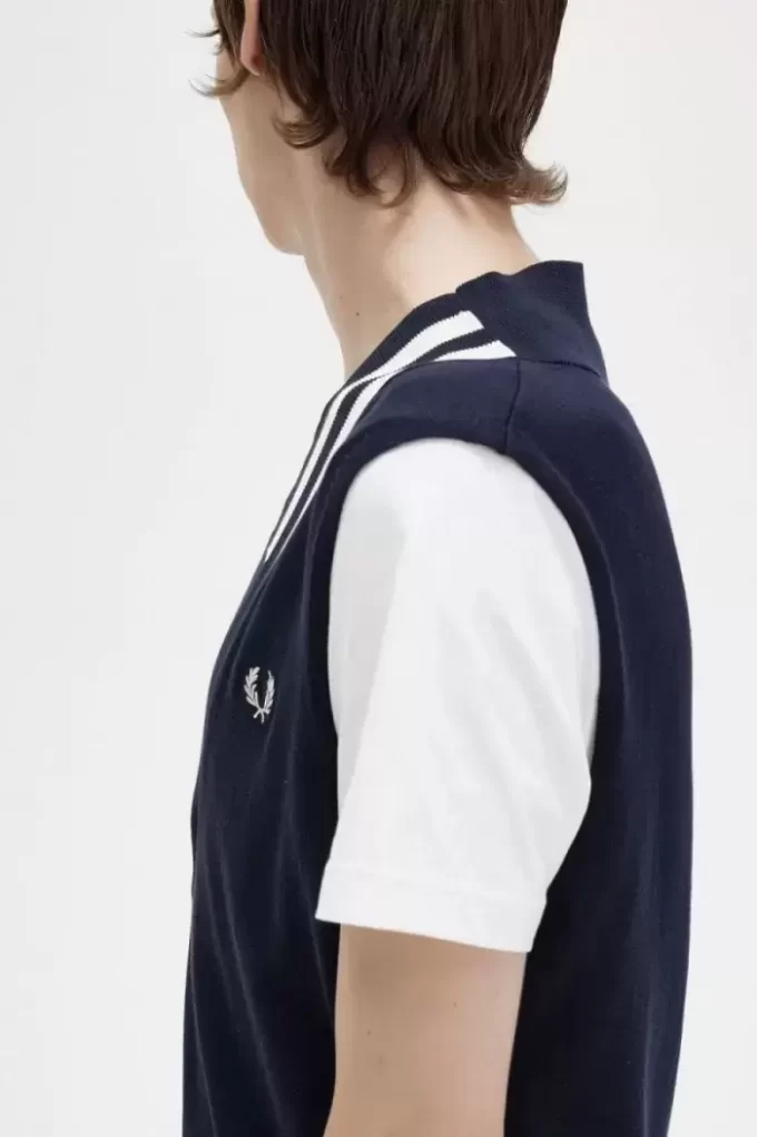 Camisetas de punto con cuello en V y ribete para hombre Camisetas de punto con cuello en V y ribete para hombre