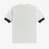 Camisetas de punto con puños a rayas