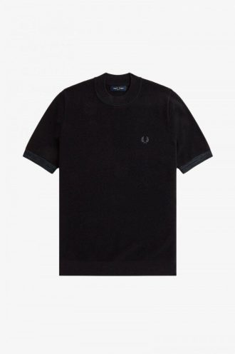 Camisetas de punto con ribete teñido espacial