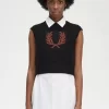 Camisetas de punto para mujer con corona de laurel Camisetas de punto para mujer con corona de laurel