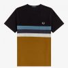 Camisetas de rayas con paneles Camisetas de rayas con paneles