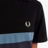 Camisetas de rayas con paneles Camisetas de rayas con paneles