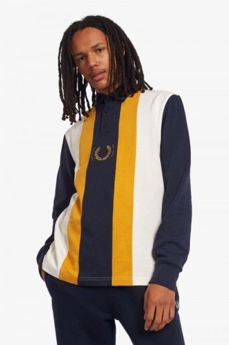 Camisetas de rugby a rayas de manga larga