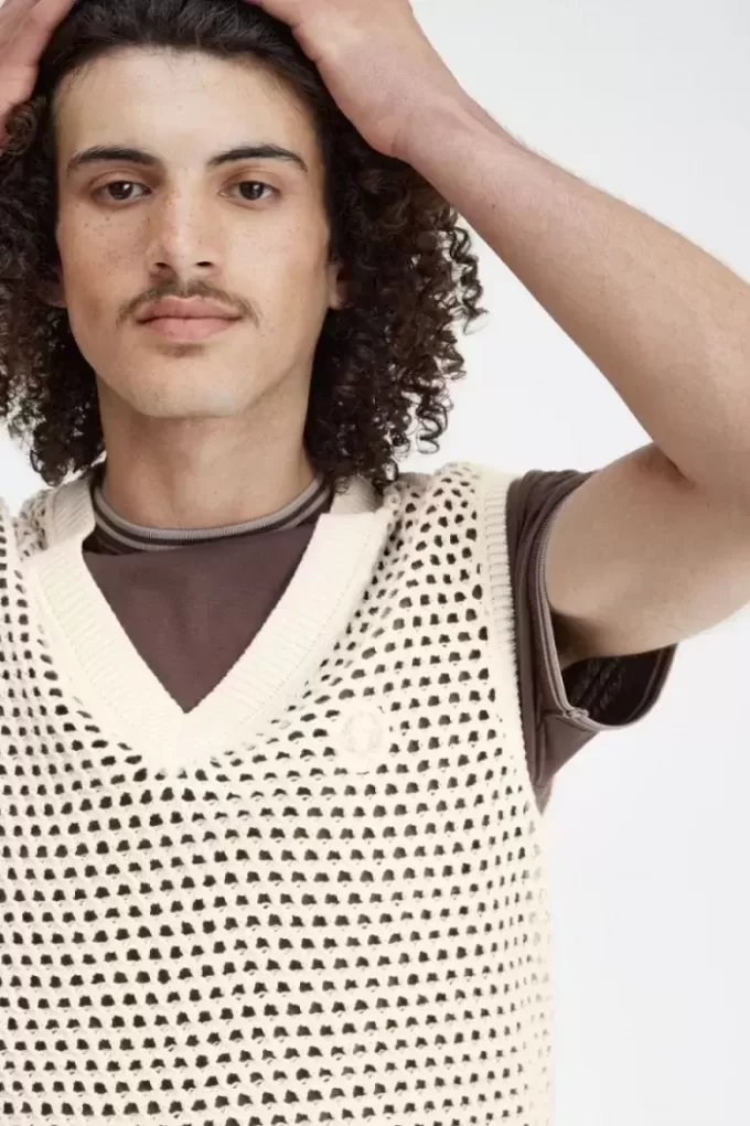 Camisetas de tirantes de punto de encaje para hombre Camisetas de tirantes de punto de encaje para hombre