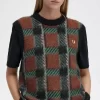Camisetas de tirantes de punto para mujer con cuadros escoceses Glitch Camisetas de tirantes de punto para mujer con cuadros escoceses Glitch