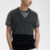Camisetas sin mangas de chenilla con bloques de color para hombre Camisetas sin mangas de chenilla con bloques de color para hombre