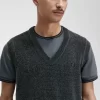 Camisetas sin mangas de chenilla con bloques de color para hombre Camisetas sin mangas de chenilla con bloques de color para hombre