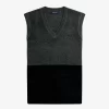 Camisetas sin mangas de chenilla con bloques de color para hombre Camisetas sin mangas de chenilla con bloques de color para hombre