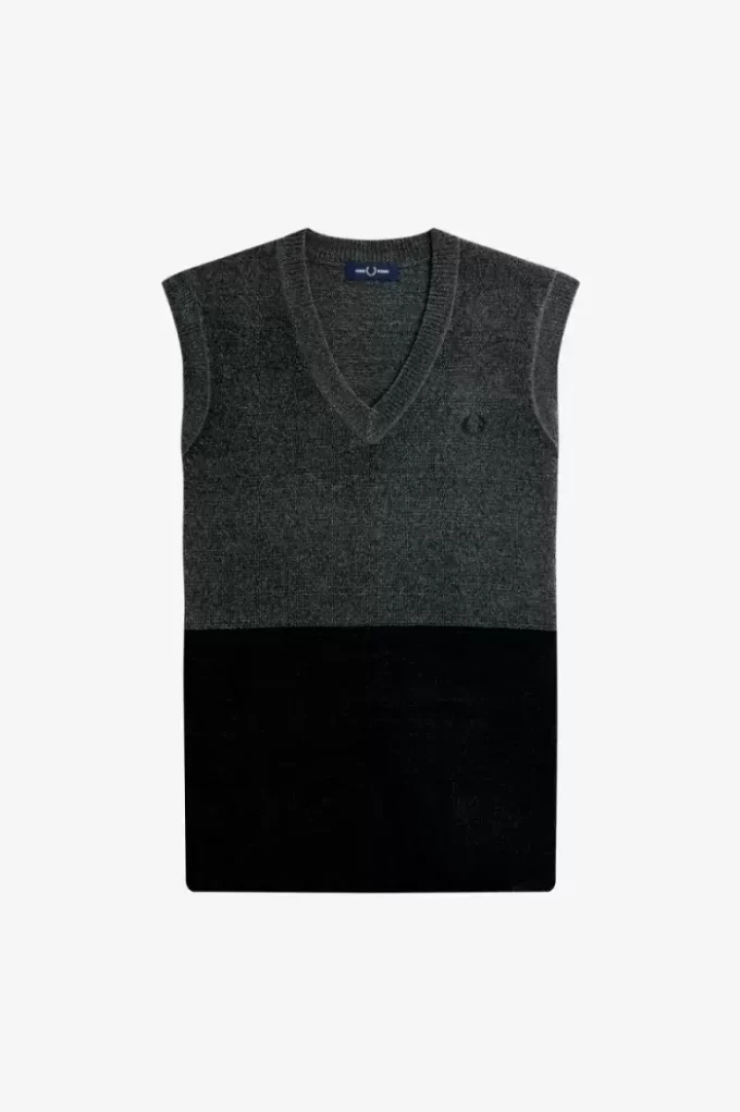 Camisetas sin mangas de chenilla con bloques de color para hombre Camisetas sin mangas de chenilla con bloques de color para hombre