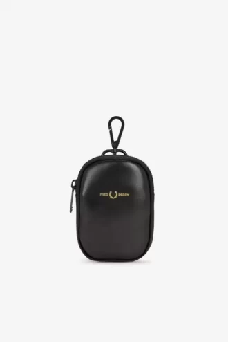 Cartera de hombre de piel y sarga de nailon