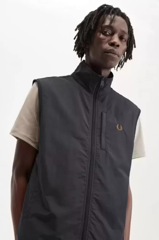 Chaleco de nailon Fred Perry para hombre