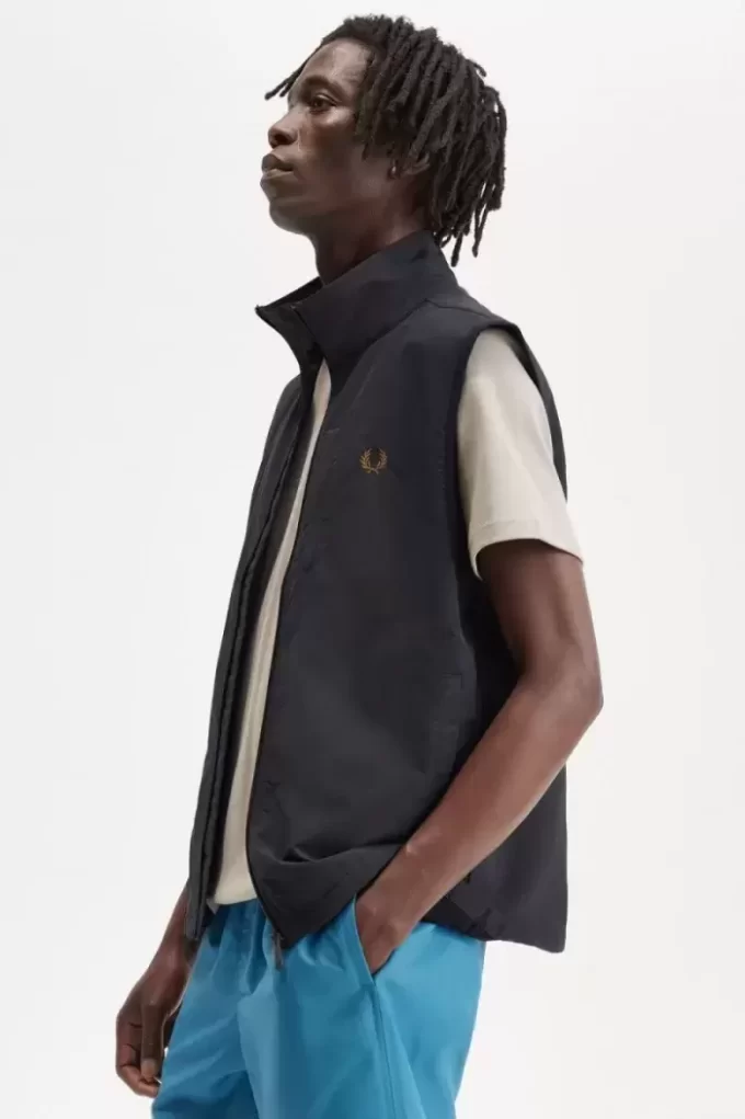 Chaleco de nailon Fred Perry para hombre
