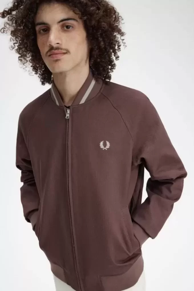 Chaqueta bomber de tenis de pana para hombre Chaqueta bomber de tenis de pana para hombre