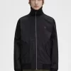 Chaqueta bomber de tenis de punto acanalado para hombre Chaqueta bomber de tenis de punto acanalado para hombre