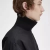 Chaqueta bomber de tenis de punto acanalado para hombre Chaqueta bomber de tenis de punto acanalado para hombre