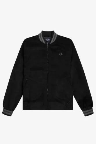 Chaqueta bomber de tenis Needlecord para hombre