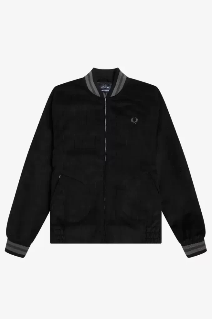 Chaqueta bomber de tenis Needlecord para hombre Chaqueta bomber de tenis Needlecord para hombre