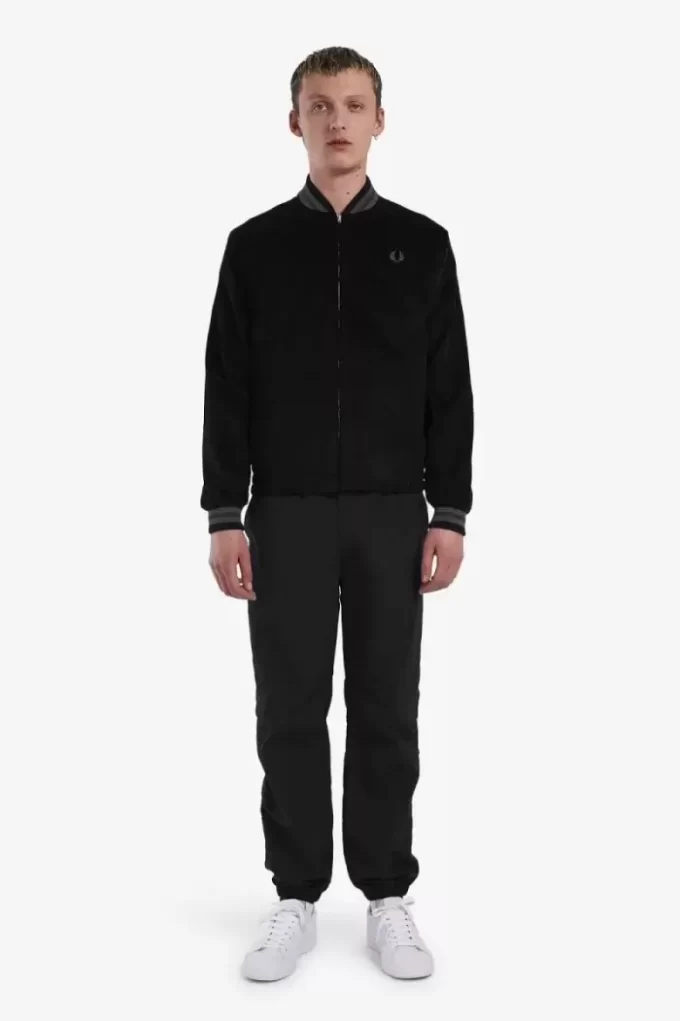 Chaqueta bomber de tenis Needlecord para hombre Chaqueta bomber de tenis Needlecord para hombre