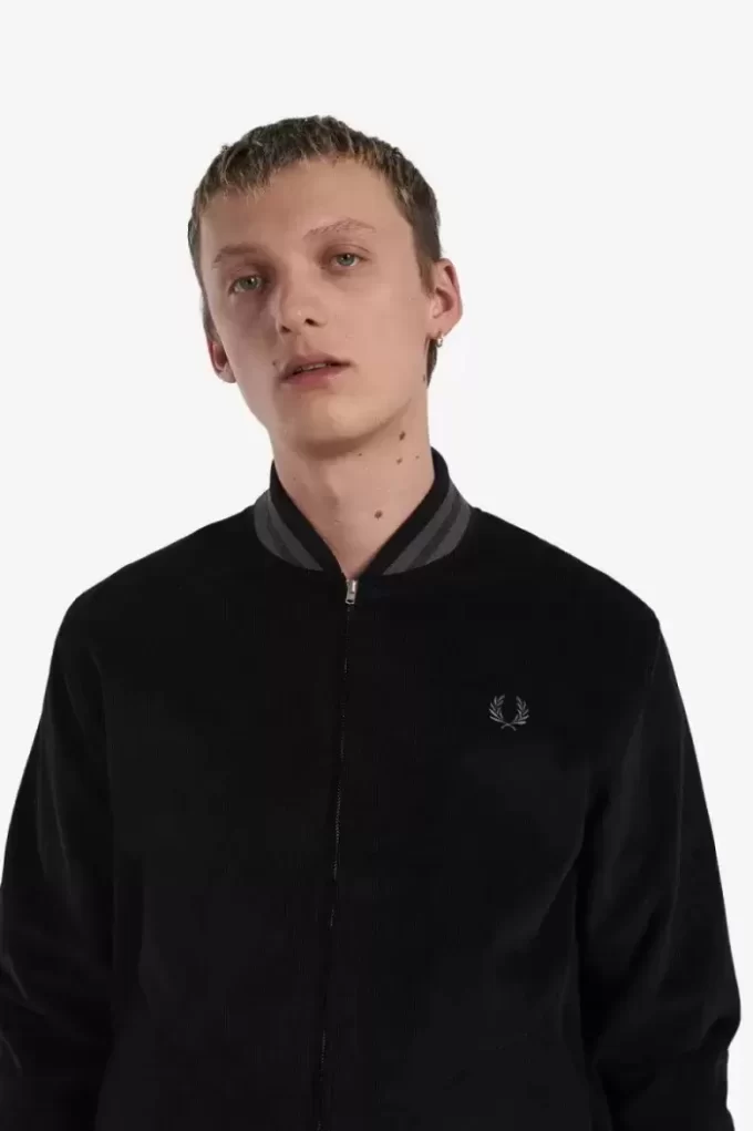 Chaqueta bomber de tenis Needlecord para hombre Chaqueta bomber de tenis Needlecord para hombre