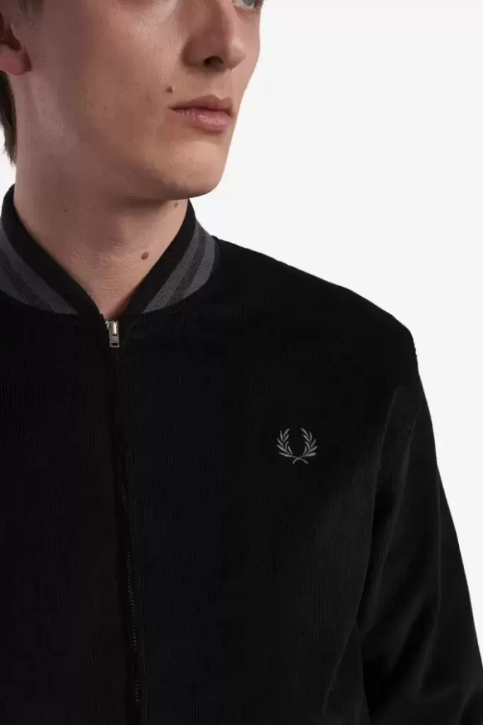 Chaqueta bomber de tenis Needlecord para hombre Chaqueta bomber de tenis Needlecord para hombre